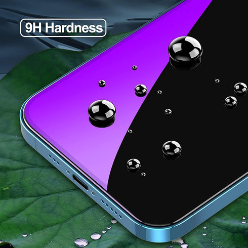 Compatible with iphone 13 Pro and compatible with iphone 14 / 13 Privacy screen protector 2 Pack Gradient Colorful Mirror Tempered Glass anti Blue...