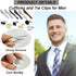 CASDAN Men's Cufflinks and Tie Clips Set for Men Classic Tie Bar Clip Necktie Clip Tuxedo Shirt Cuff Links Set for Wedding Business and Daily...