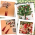 SUNNYCLUE Christmas Keychain Making Kit Slicone Christmas Beads Winter Tree Snowman Sock Silicone Bead 15mm Green Red Round Silicone Beads Spacer ...