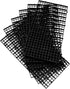 ALEGI Aquarium Fish Tank Divider Plastic Egg Crate Aquarium Filter Bottom Tray Plastic Grid (S 6pcs Black)...