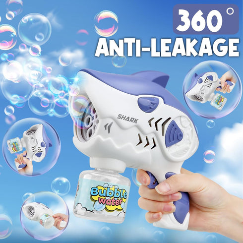 Dolanus Bubble Gun, Shark Bubbles Machine Blaster Gun for Kids with Bubble Solution, Toys for 3+ Year Old Boys, Gifts for 3 4 5 6 7 8 Year Old Boy...