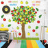 Classroom Tree Bulletin Board Set Bulletin Board Tree Cutouts, Classroom Tree Wall Decor for Elementary School Teacher Supplies(Apple Style)...