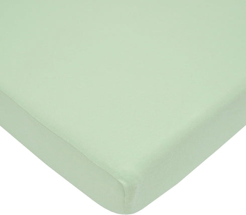 TL Care Supreme 100% Natural Cotton Jersey Knit Mini Crib Sheet, Celery, 24" x 38", Soft Breathable, for Boys and Girls...