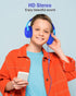 ELECDER Kids Headphones, S8 Wired Headphones for Kids with Microphone for Boys Girls, Adjustable 85dB/94dB Volume Limited (Navy/Blue)......