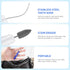 2pcs Portable Oral Dental Tooth Hook Hygeine Cleaning Molars Tool Teeth Stains Remover Plaque Remover...