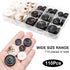 110Pcs Mixed Sewing Buttons, 4-Hole Craft Round Blazer Buttons, 5 Color 3 Size(15mm,20mm,25mm) Suit Coats Resin Button, Suitable for Variety Cloth...