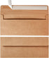 Wishop 50 Pack #10 Business Envelopes Self Seal 4x9 Standard Envelopes for Business, Invoices, Letter Mailing, 4 1/8 x 9 1/2 Inches (Brown, 4.13 x...