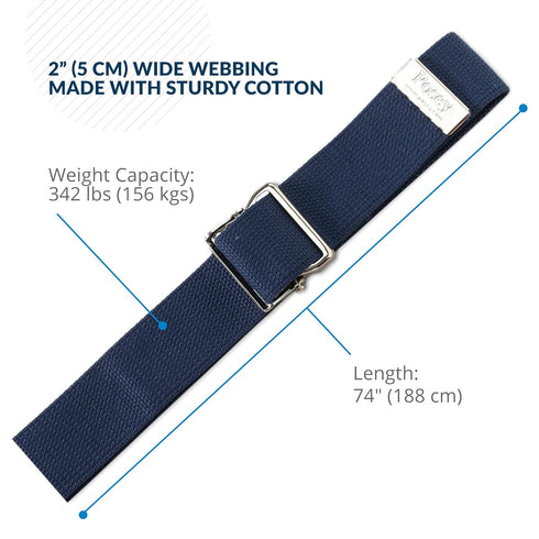 TIDI Posey Gait Belt, Navy Blue, Long, 74” – Walking Belt & Gait Belt – Quantity: 1 – Medical Supplies for Nurses, Physical Therapy & Home Care (6...