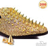 PMLAND 200 Sets/Pairs 9.5mm Gold Cone Spikes Screwback Studs DIY Craft Cool Rivets Punk...