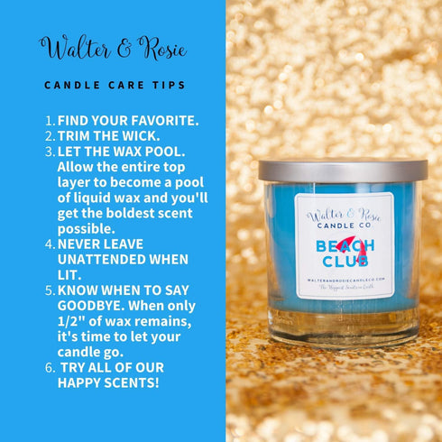 Walter & Rosie Candle Co. - Polynesian 11oz Scented Candle Inspired by Disney Scents - Smell Like Disney Resorts - The Happiest Scents on Earth - ...
