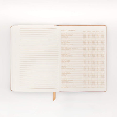 DesignWorks Ink Vegan Suede Flexible Cloth Journal Notebook with 192 Lined Pages and Ribbon Bookmark for Work, Writing, Journaling - 5.75" x 8" Du...