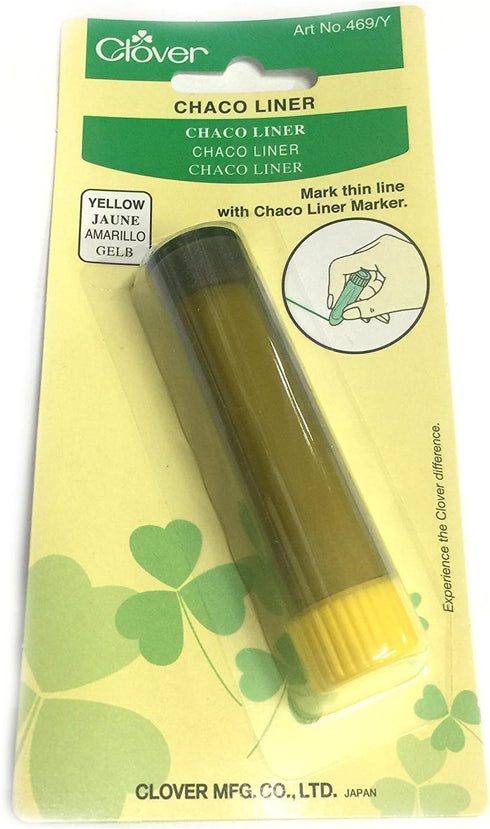 Clover Thin Line Chaco Liner/Chalk Wheel Liner Marker - Clover Art No. 469 (Yellow)...