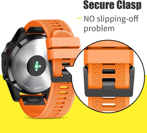 ANCOOL for Fenix 7X/Fenix 6X/Fenix 5X/Fenix 8 51mm Watch Band 26mm Quickfit Bands Compatible with Fenix 6X Pro/7X Pro/5X Plus/3/Descent MK 2/2i/MK...