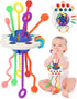 Baby Sensory Montessori Toy, Pull String Teething Toy, Birthday Gift Travel Toy for Boy Girl Infant Toddlers...