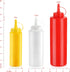New Star Foodservice 26115 Squeeze Bottles, Plastic, 8 oz, Clear, Pack of 6...