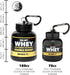 Protein Powder Container to Go - Travel Water Bottle Funnel for Mixes, Portable Pre Workout Supplement Containers & Dispenser Funnels, Mini Prewor...