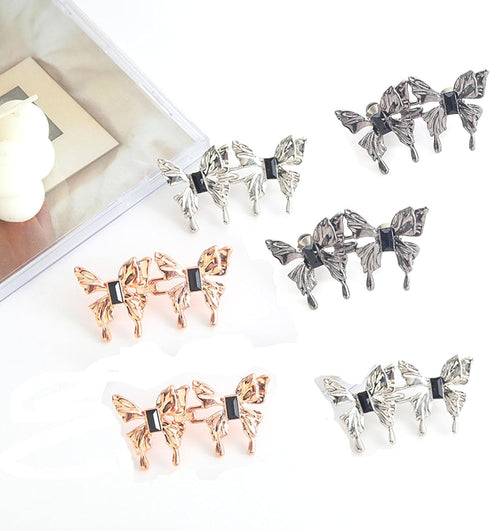 Pant Waist Tightener, Pants Button Tightener, Pants Tightener for Waist, Cute Bear Jean Buttons for Loose Jeans (12 Pcs/6 Sets Butterfly)...