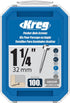 Kreg SPS-F125-100 Zinc Pocket Screws, 1-1/4 Inch #6 Fine Thread, Pan Head (100 Count)...