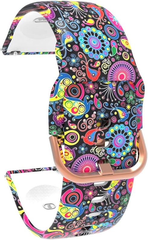 5 Pack WatchBands Compatible with Popglory P66/NiUFFiT P66/Ddidbi P66D/Aptkdoe P66D/Nerunsa P66D Smart Watch Bands Replacement Wrist Strap Wristba...