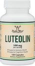 Double Wood Supplements Luteolin Supplement 100mg Servings of Bioactive Flavanoids (120 Capsules, Vegan Safe, Gluten Free) Potent Polyphenols Flav...