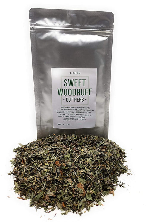 Sweet Woodruff Herb - Dried, Cut, Natural Galium Odoratum - Net Weight: 1oz/28g...