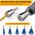 2Pcs Wire Twister Tool for Drill Wire Twister Connector Wire Twisting Tool Wire Stripper Tool for Electrical Power Drill Drivers...