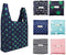 6 Pack Reusable Shopping Grocery Bags with Pouch Foldable, Washable , 35LB Weight Capacity, Heavy Duty Tote, Eco-Friendly Purse Bag Fits in Pocket...