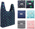 6 Pack Reusable Shopping Grocery Bags with Pouch Foldable, Washable , 35LB Weight Capacity, Heavy Duty Tote, Eco-Friendly Purse Bag Fits in Pocket...