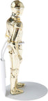 Plymor DSP-20W White Adjustable Action Figure Stand, fits 3.75 and 4 inch Action Figures, Waist is 0.75 to 1 inches wide, 2.5 to 3 inches around...
