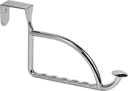 Spectrum Diversified Designs Hanger Holder & Hook, Extender Over-the-Door Closet, Bedroom & Laundry Room, Hanging Clothes Drying Rack, Chrome...