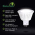 Bioluz LED 5 Pack MR16 LED Bulb Dimmable 50W Halogen Replacement 7w 3000K 12v AC/DC UL Listed High CRI...