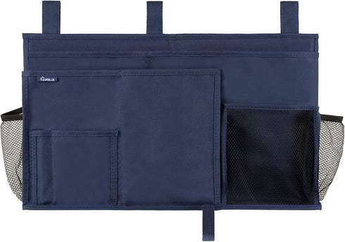 Surblue Bedside Caddy Hanging Bed Organizer Storage Bag Pocket for Bunk and Hospital Beds, College Dorm Rooms Baby Bed Rails, Camp 8 Pockets, (Lar...