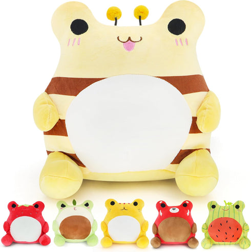 9-inch Super Soft Cute Frog Bee Kawaii Collectible Stuffed Animal Plush Toy (Bee)...