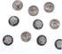 10pcs Metal Buttons Silver Buttons Metal Snap Buttons Black Trim DIY Sewing Buttons Sewing Buttons for Clothes Blazer Buttons Women Durable Sewing...