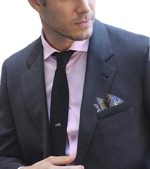 Wanty Premium Microfiber Pocket Square Holder, Men's Suit Handkerchief Keeper, 2 Pack...