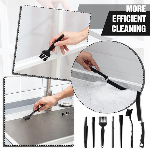 Layhit 12 Pcs Joints Crevice Groove Grout Cleaner Brush Set, Detail Cleaning Brush Set for Tile, Multifunctional Household Cleaning Tool Hand Held...