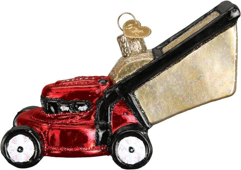 Old World Christmas Contractor Tools Glass Blown Ornaments for Christmas Tree Lawn Mower, 2.750, Model:32321...