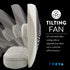 O2COOL Treva 5 Inch Battery Powered Fan Portable Desk Fan 2 Cooling Speeds with Compact Folding & Tilt Design Cubicle Accessories Small Portable (...