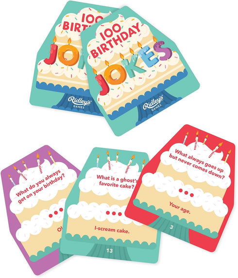 Ridley's Games: 100 Birthday Jokes - Super Silly Jokes for Kids - 100 Unique Jokes to make the whole family laugh - Great Birthday Gift / Birthday...