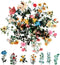 80 Pieces Natural Vintage Flower Stickers for Scrapbooking, Self-Adhesive Scrapbooking Stickers Supplies Journal for Adult Card Making Letters DIY...