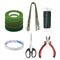 Floral Arrangement Kit, 4 Rolls 30 Yards Floral Tape and Wire Cutter Scissors Double Sided Tape with Floral Stem Wire and Green Floral Wire for Fl...