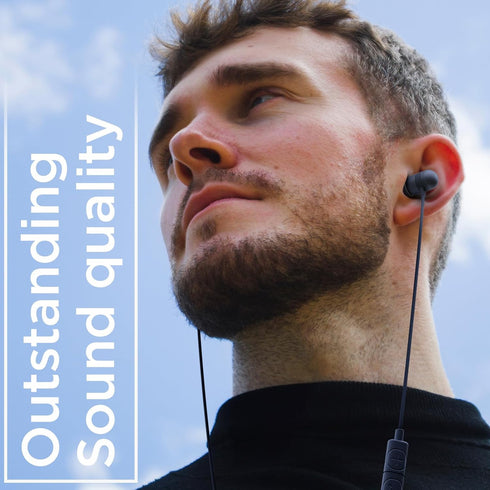 iJoy Fuse Wired Earbuds with Lightning Connector Headphones with Microphone, Noise Cancelling Earphones, Noise Cancelling Headset for Workout, Run...