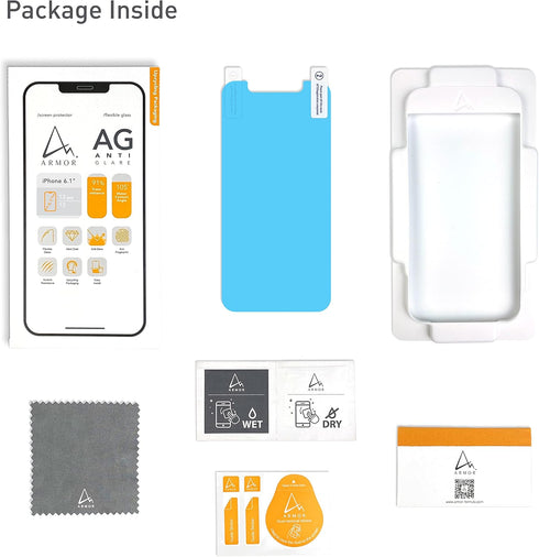 ARMOR Flexible Glass Screen Protector for iPhone 13 Pro / 13, Anti-Glare with Anti Blue-Light......