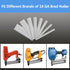 18 Gauge Brad Nails 8 Sizes (2",1-3/4",1-1/2",1-1/4",1",3/4",5/8",2/5") Galvanized 18 GA Nail Gun Nails Assorted and Small Finishing Nails for Pne...