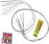 KnitPal 47-in(120cm) Stainless Steel Circular Knitting Needles Set - Magic Loop Sock Knitting Needles - 6 US Sizes: 0/2mm, 1/2.25mm, 1.5/2.5mm, 2/...