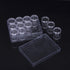 TDOTM 12 Grids Transparent Plastic PS Jewelry Earring Beads Sewing Pills Beads Organizers Storage Bottle(1 Pack)...
