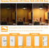 hansang E26 Edison Light Bulbs Dimmable 2700K Warm White, Vintage Edison Bulbs 60 Watt Equivalent LED, 6W Filament Light Bulbs CRI 85+, ST58 LED B...