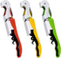 Wine Opener Waiters Corkscrew by Kitchen Gadgets - 3 Pack - 3in1 Multitool: Double Hinged Corkscrew + Foil Cutter Knife + Cap Opener - Easy One Ha...