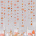 Rose Gold 50th Birthday Decorations Number 50 Circle Dot Twinkle Star Garland Metallic Hanging Streamer Bunting Banner Backdrop for 50 Year Old Bi...