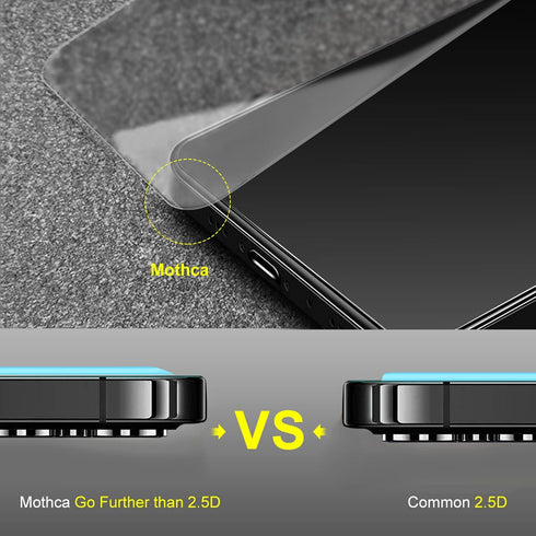 Mothca Matte Glass Screen Protector for iPhone 14 Pro Anti-Glare & Anti-Fingerprint Tempered Glass Clear Film Case Friendly Easy Install Bubble Fr...